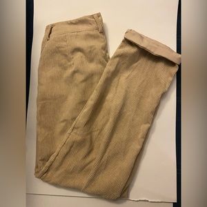 Shein: Khaki Colored Corduroy High Waisted Pants